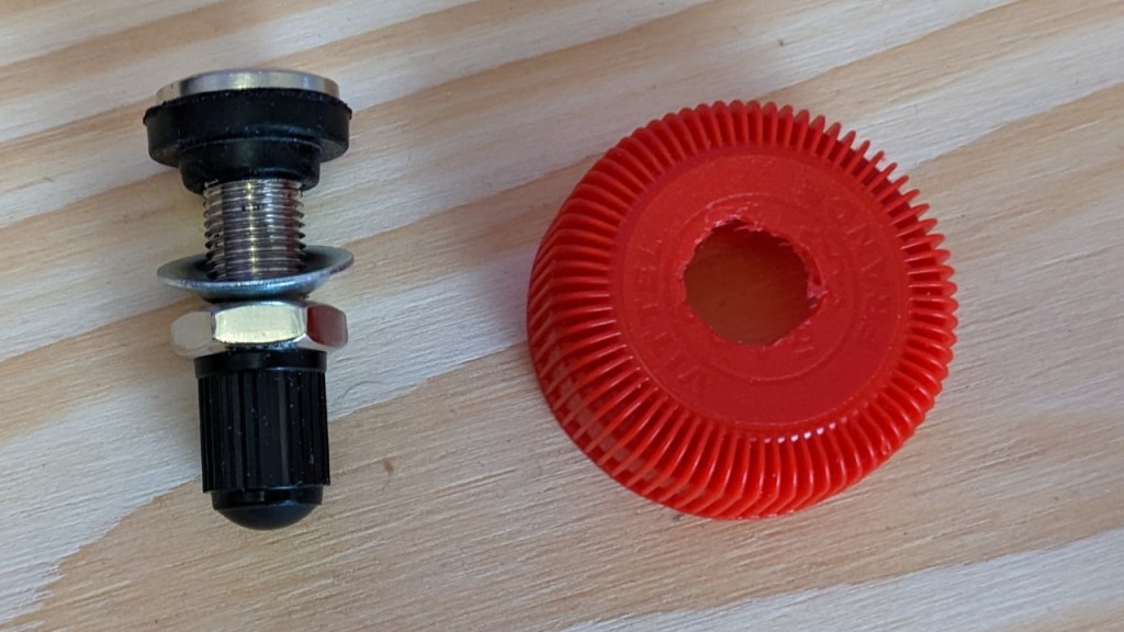 Ajout d'une valve sur le bouchon