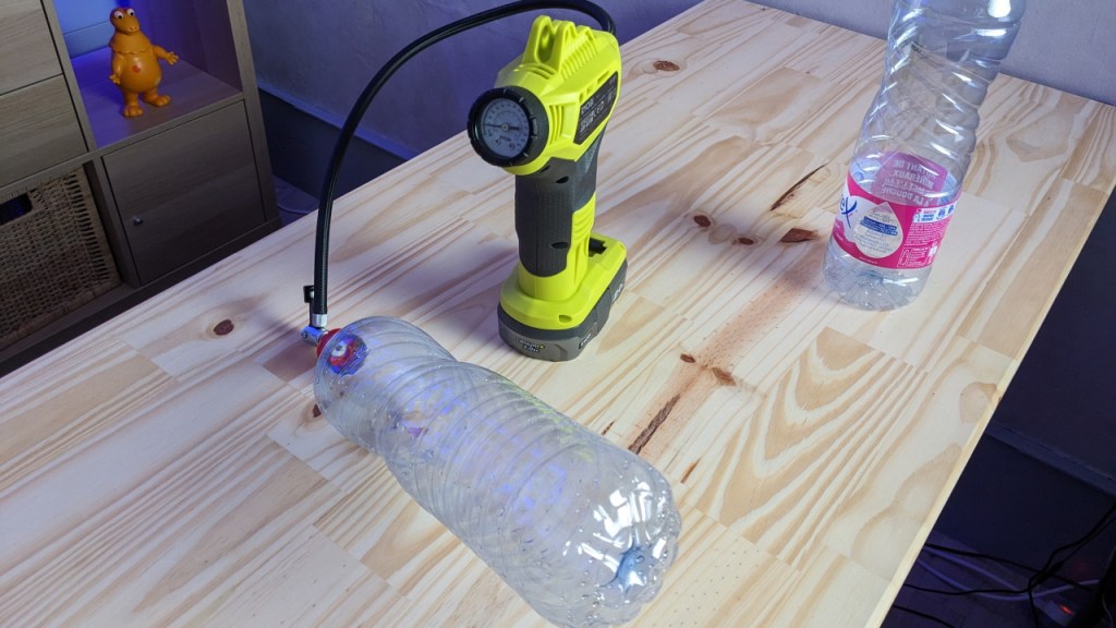 Mise sous pression de la bouteille