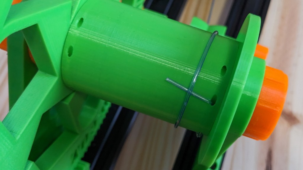 Le filament est coincé sur la bobine