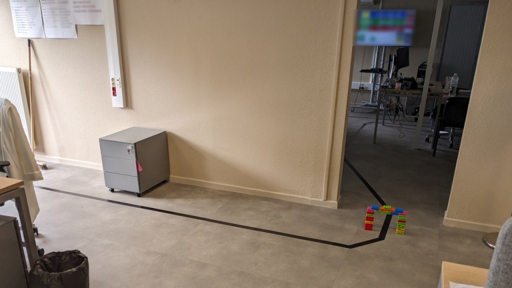 Décoration de la piste du robot