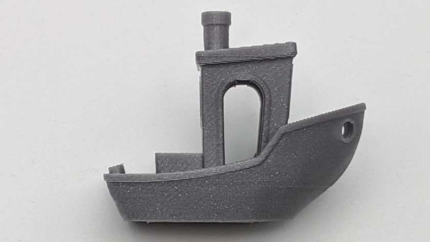 Benchy imprimé en 27 minutes avec un G-code fourni par Prusa