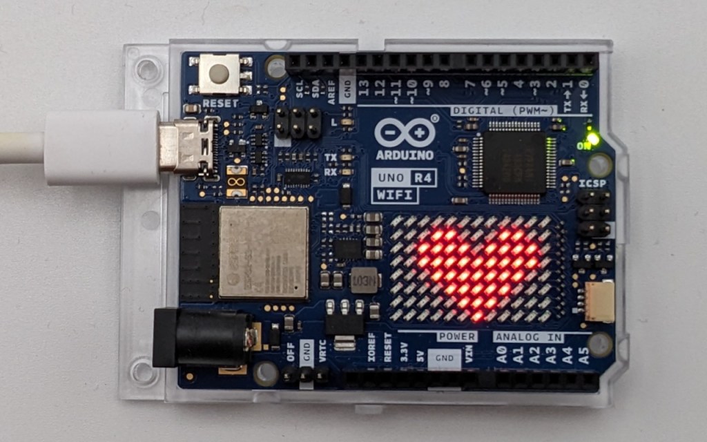 Affichage d'une image sur la matrice de l'Arduino Uno R4 WiFi