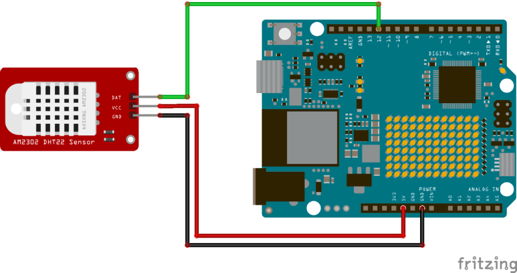 Branchement d'un module DHT22 à l'Arduino Uno R4 WiFi