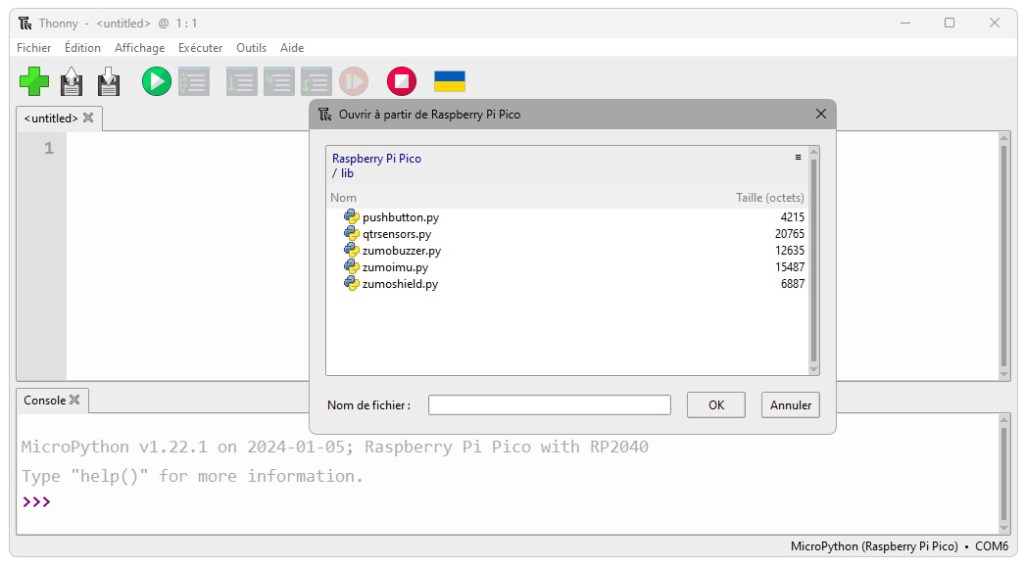 Les bibliothèques MicroPython