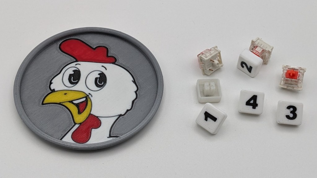 Sous-verre et touches de clavier mécanique