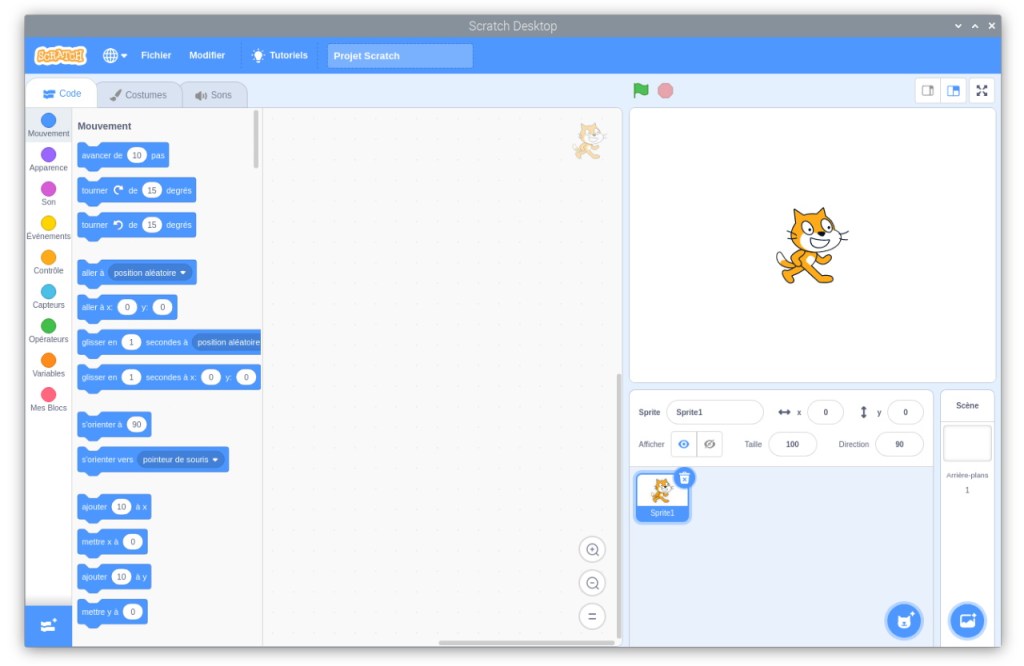 Scratch sur Raspberry Pi