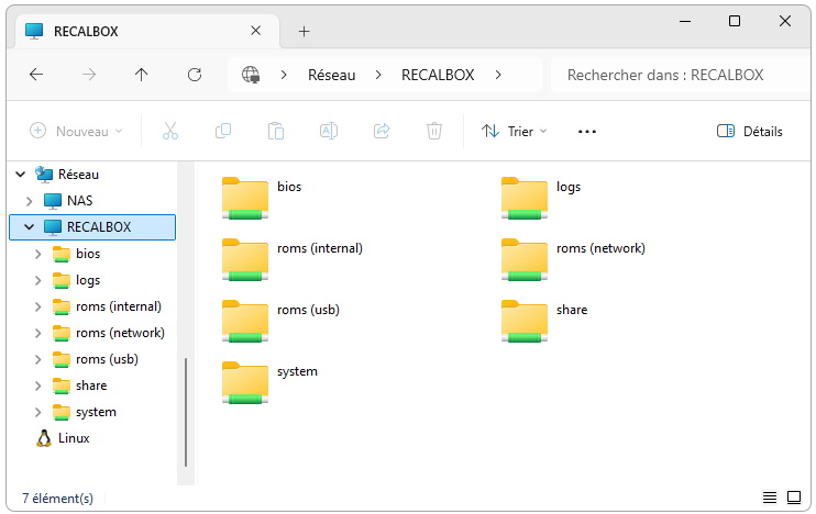 Ajout de roms sur Recalbox