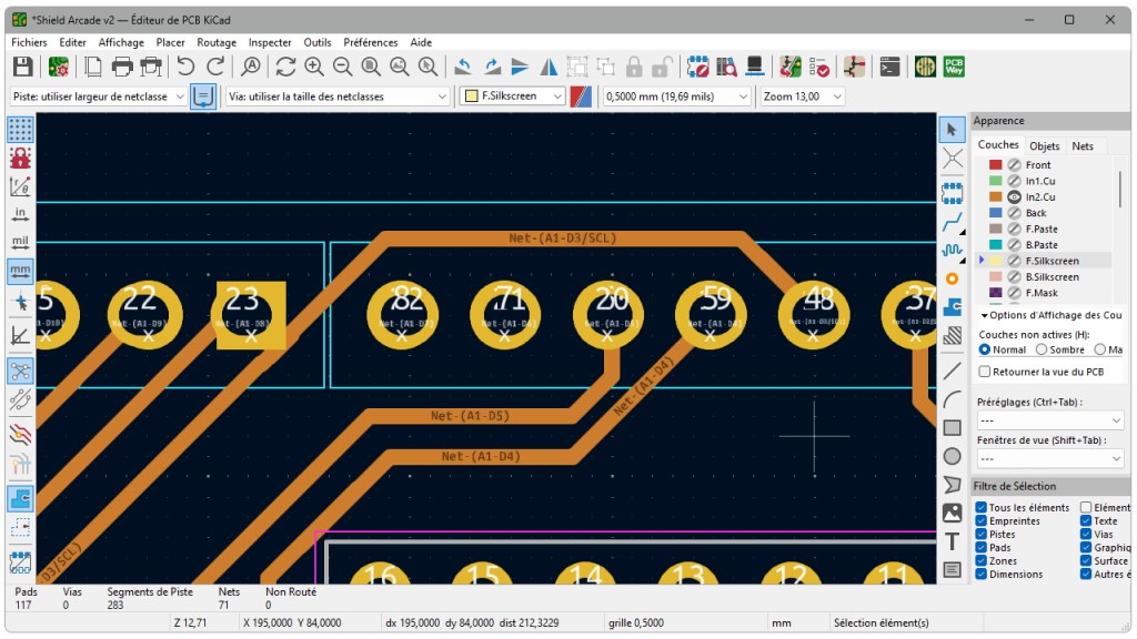Faux contact sur le PCB