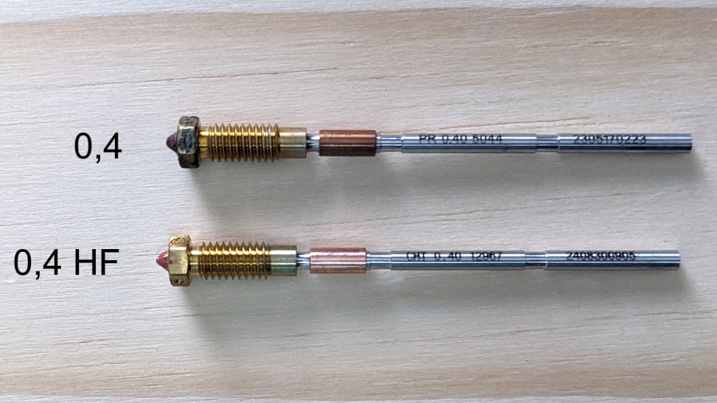 Buse classique et buse HF