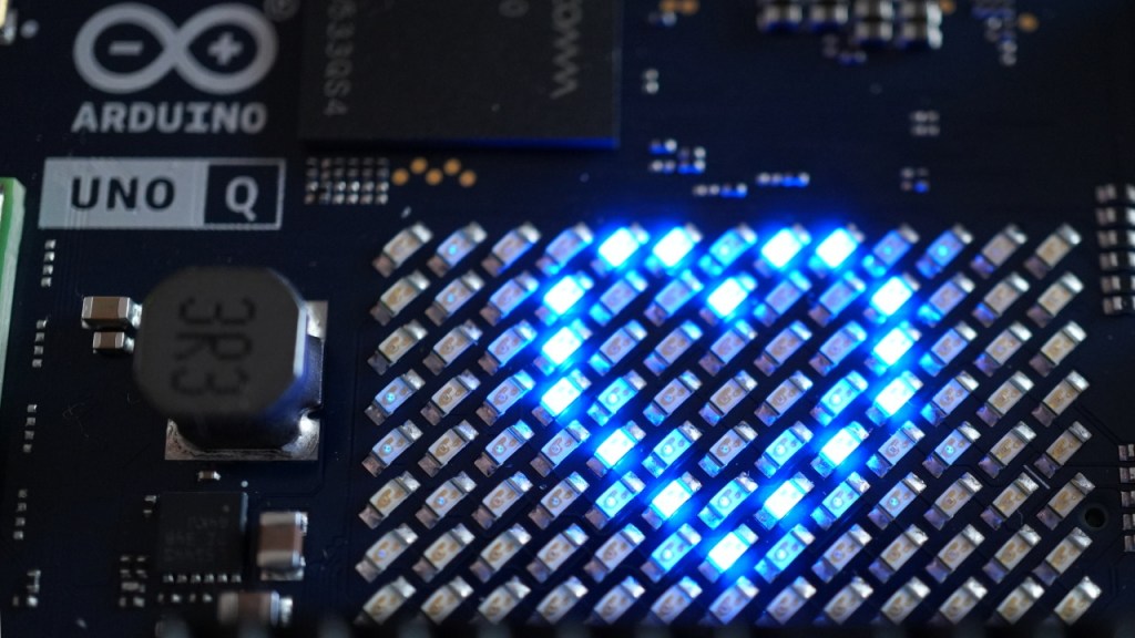 Matrice de LED bleues