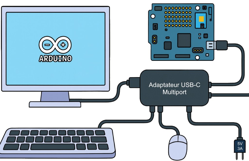 Utilisation de l'Arduino Uno Q en tant qu'ordinateur