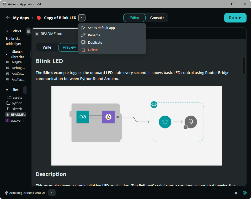 Renommer, dupliquer ou supprimer le programme