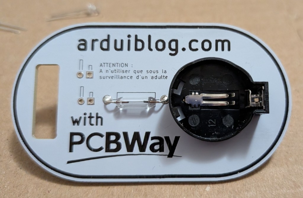 Mise en place du support de pile