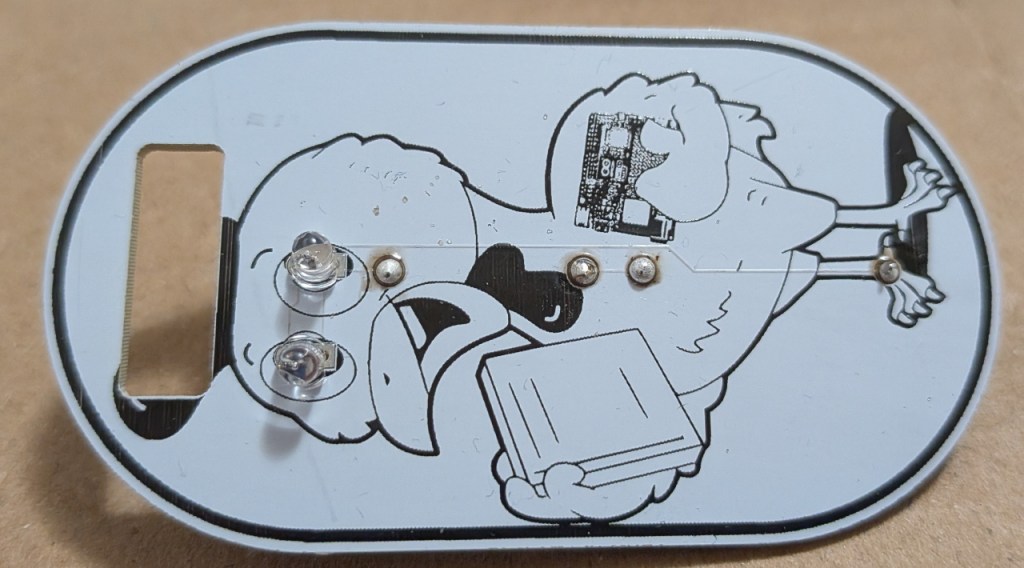 Mise en place des LED clignotantes
